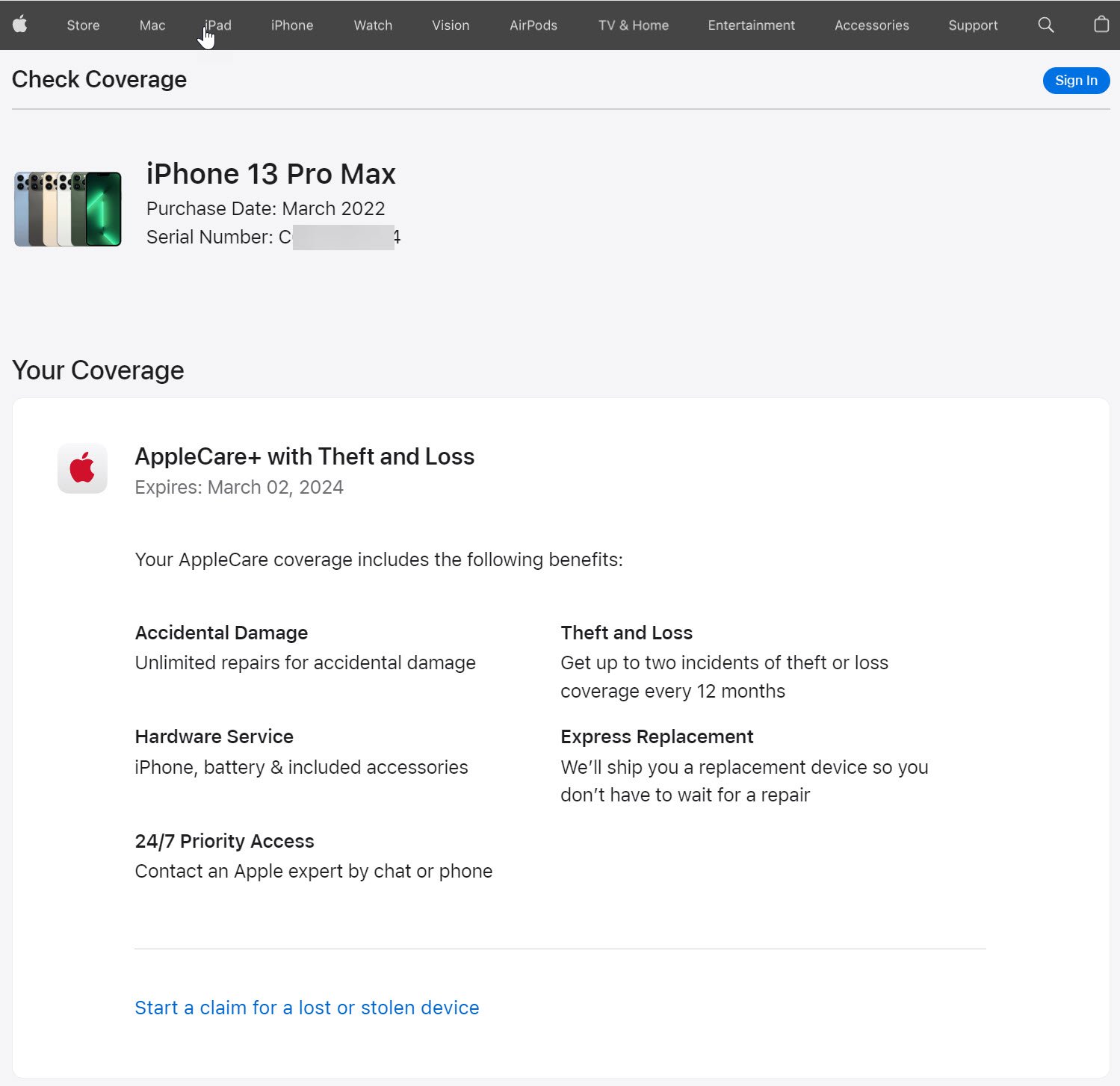 Apple Coverage Result