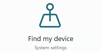 How to enable find my device