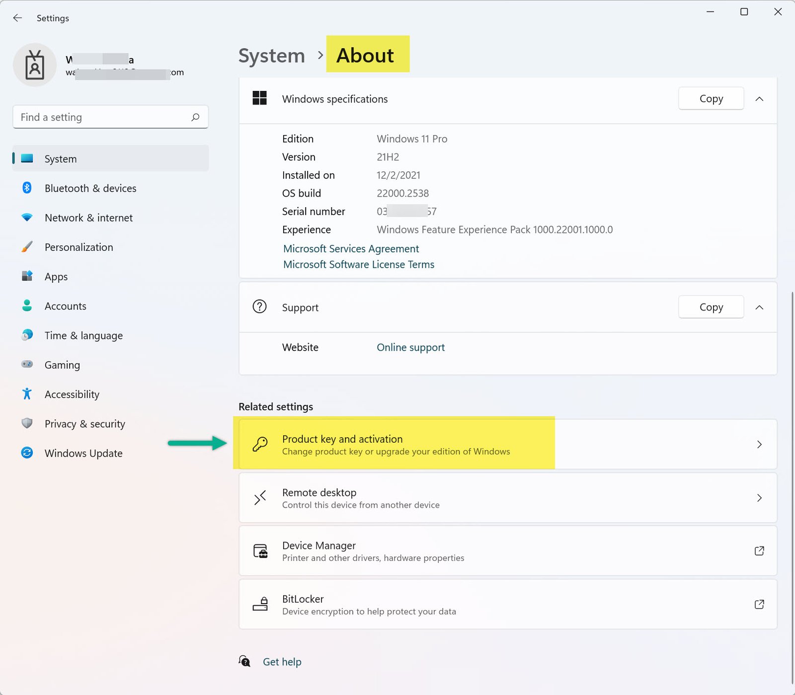 Windows 11 Control Panel Activation