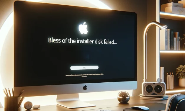 How to Fix “Bless of the Installer Disk Failed”?