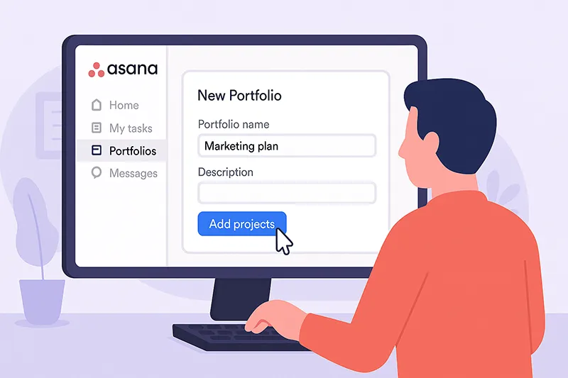 Create New Portfolio in Asana