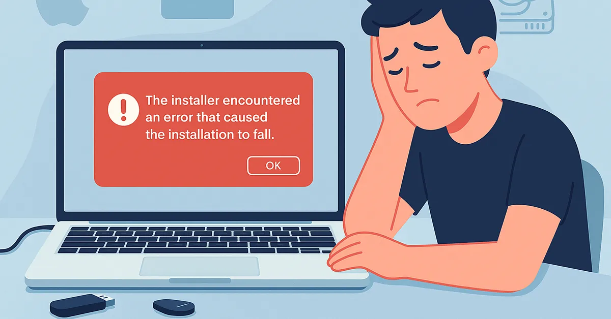 The installer encountered an error that caused the installation to fail