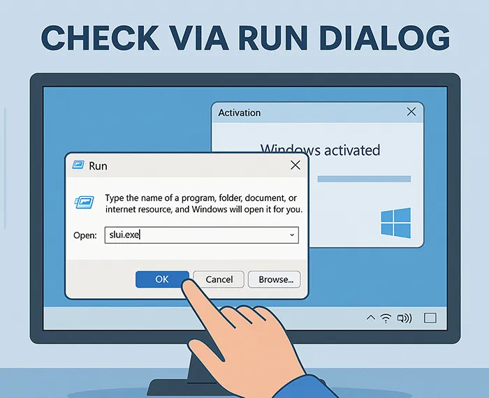 Windows activation using slui.exe