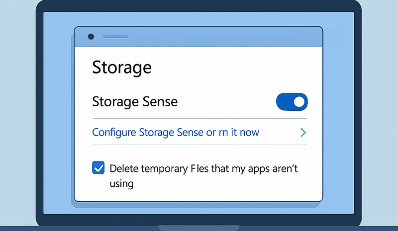 Storage Sense Settings on Windows 10
