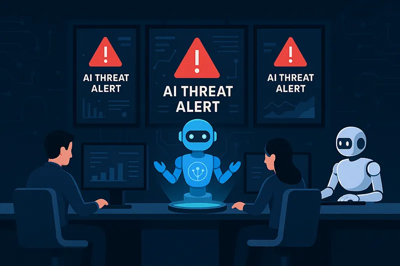 AI working alongside analysts in a Security Operations Center