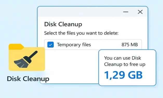 How to use Disk Cleanup to delete Temporary Files?
