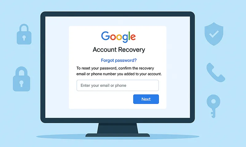 Google Account Recovery page