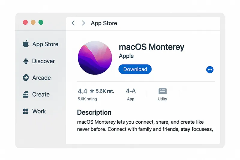 Downloading macOS installer from App Store