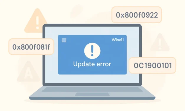 Fix Windows 11 Update Error Codes Explained (0x800f081f, 0x800f0922, 0xC1900101 & More)