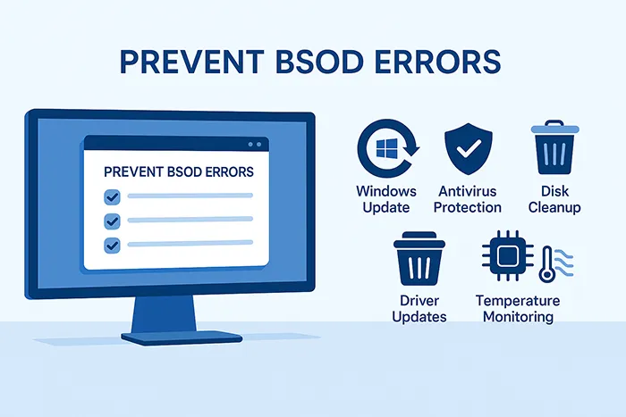 Checklist for preventing BSOD errors