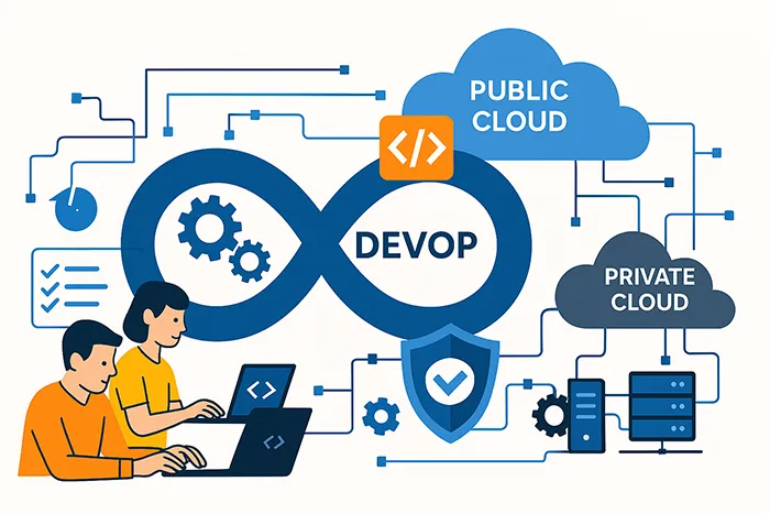 DevOps application deployment pipeline in hybrid cloud