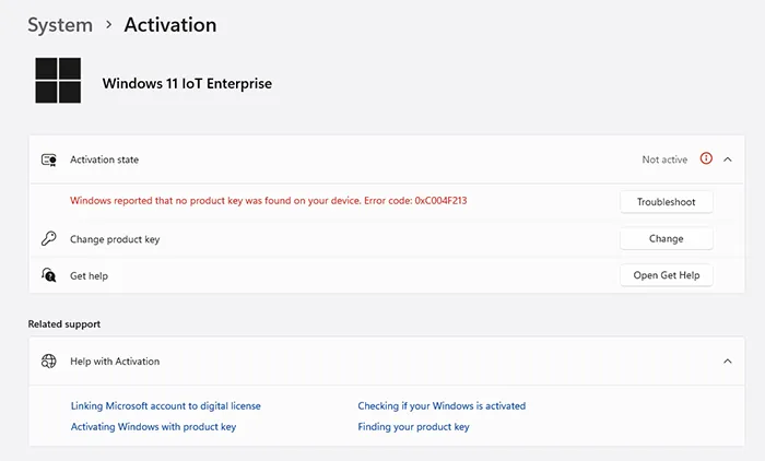 Windows 11 Activation Troubleshooter