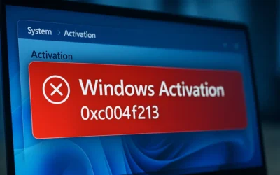 How to Fix Windows 11 Activation Error 0xc004f213