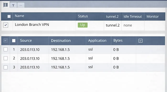 IPSec tunnel status up but no traffic passing