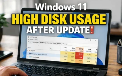 Windows 11 High Disk Usage After Update? How to Find the Cause and Fix It