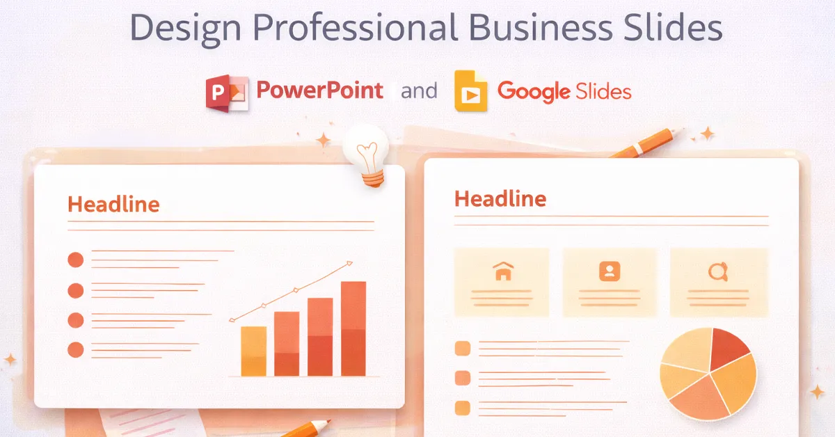 How to Design Professional Business Slides (PowerPoint & Google Slides ...