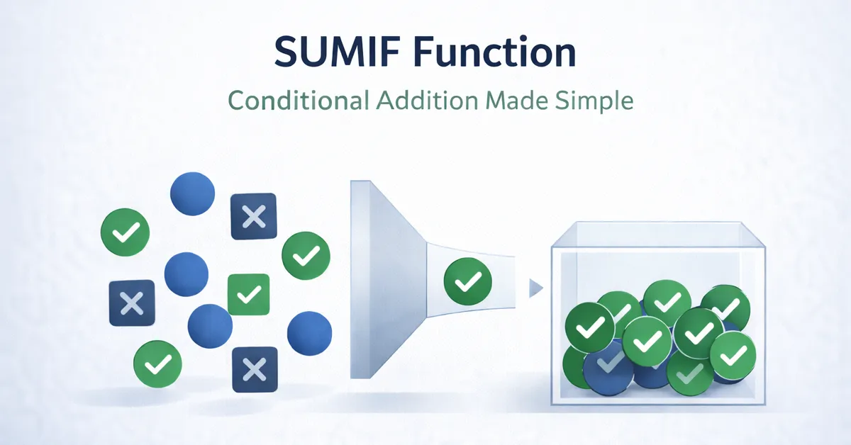 SUMIF Function in Excel & Google Sheets