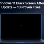 Windows 11 Black Screen After Update: 10 Fixes That Work
