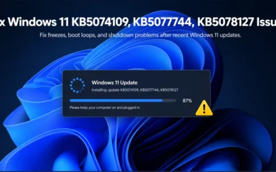 How to Fix Windows 11 KB5074109, KB5077744, and KB5078127 Update Problems