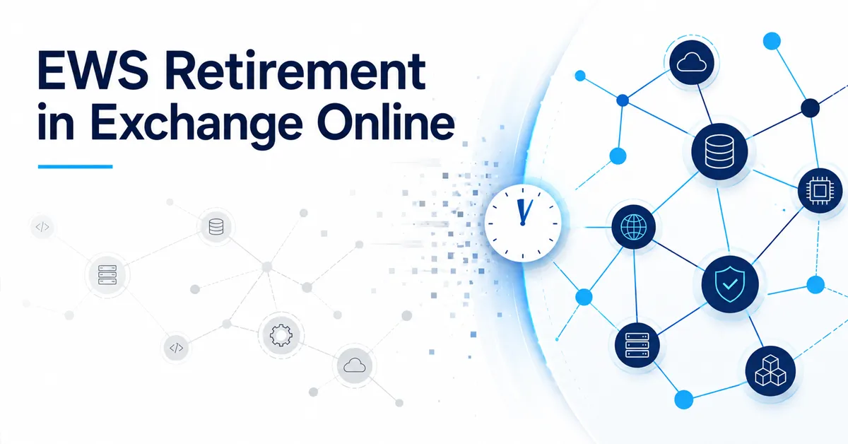 Exchange Web Services retirement in Exchange Online, with legacy connections fading and traffic moving to Microsoft Graph